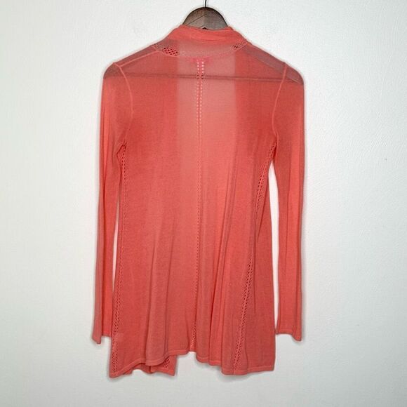 Lily Pulitzer Coral Orange Open Front Cardigan - Women’s US XS - Picture 2 of 8